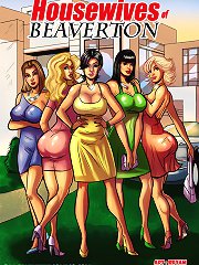 Housewives of Beaverton. White slut with big tits choose black dick for wild interracial orgy