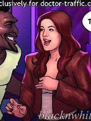 I don't know what that means on these interracial cartoons. Come closer and I'll tell you what it means