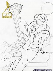 XXX sketches of cartoon lesbians and irresistible cartoon boobs of young cowgirl