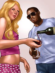 Taylor Swift naked. Hot blonde youthful lady enjoying merlot along with her black lover