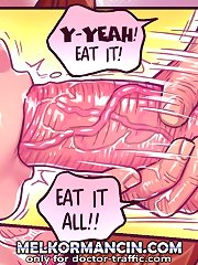 Fucking hell, girl! Eat all my cum at melkor mancin comics! Eat it all, bitch!
