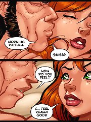 Adult comic. Blood and his sperm on the bed sheet... morning Kaitlyn, how do you actually feel?