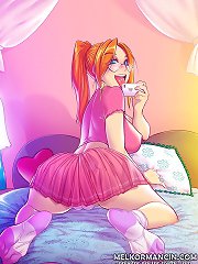 comic porno with blonde that receive dick in ass hole