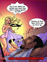 Interracial comic porn. So if your hands are behind your head then whats rubbing against my butt!